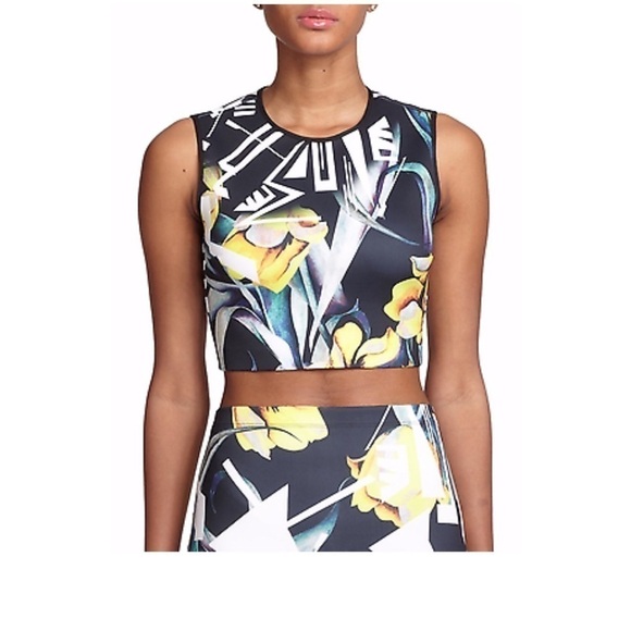 Clover CANYON "Floral Rhythm” crop top - Picture 1 of 10